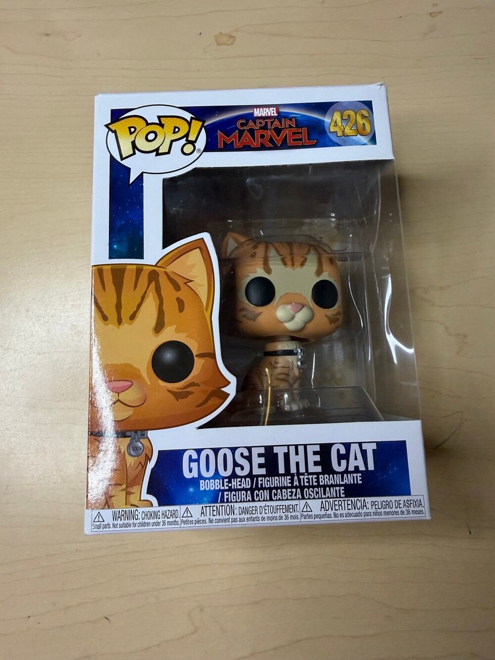 Funko Pop! Marvel Captain Marvel Goose The Cat #426 Bobble-Head